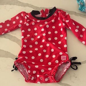 Ruffle Butts Red Polka Dot Swimsuit